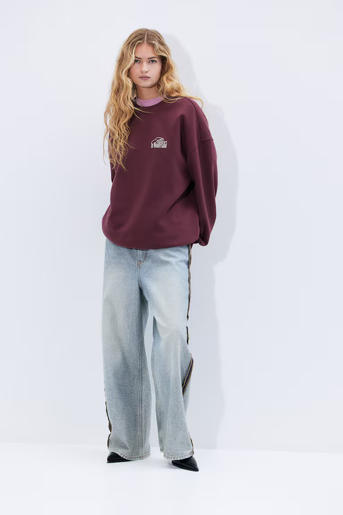 Oversized Printed Sweatshirt